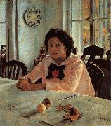 Valentin Aleksandrovich Serov Girl With Peaches Sweden oil painting artist